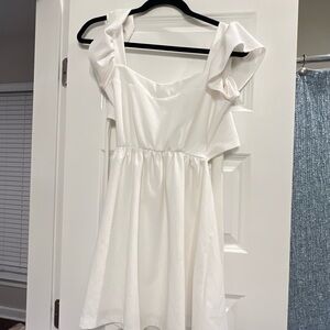 Altar'd State Cream Chiffon Dress